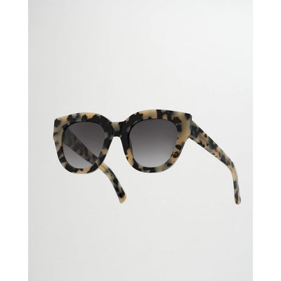 Monokel Zonnebril Cleo Black/White Havana Grey Lens - Studio Play
