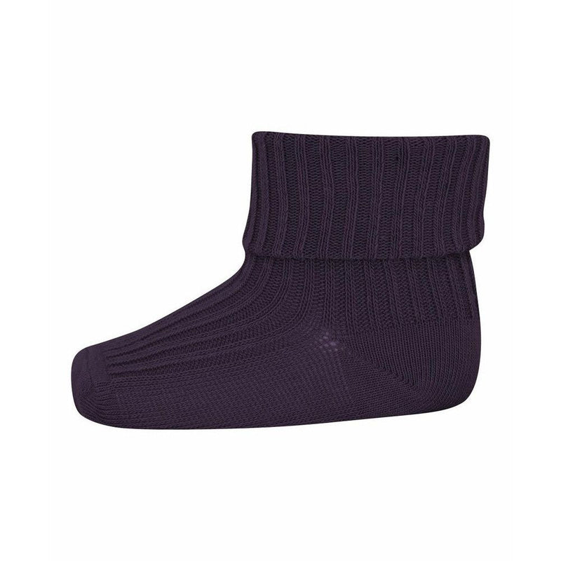 Mp Denmark Cotton Rib Baby Socks Patrician Purple 110 - Studio Play