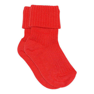 Mp Denmark Cotton Rib Baby Socks Tomato 1315