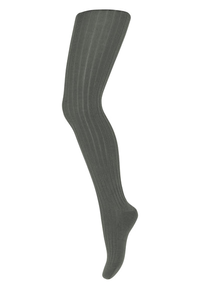 Mp Denmark Cotton Rib Tights Agave Green - Studio Play