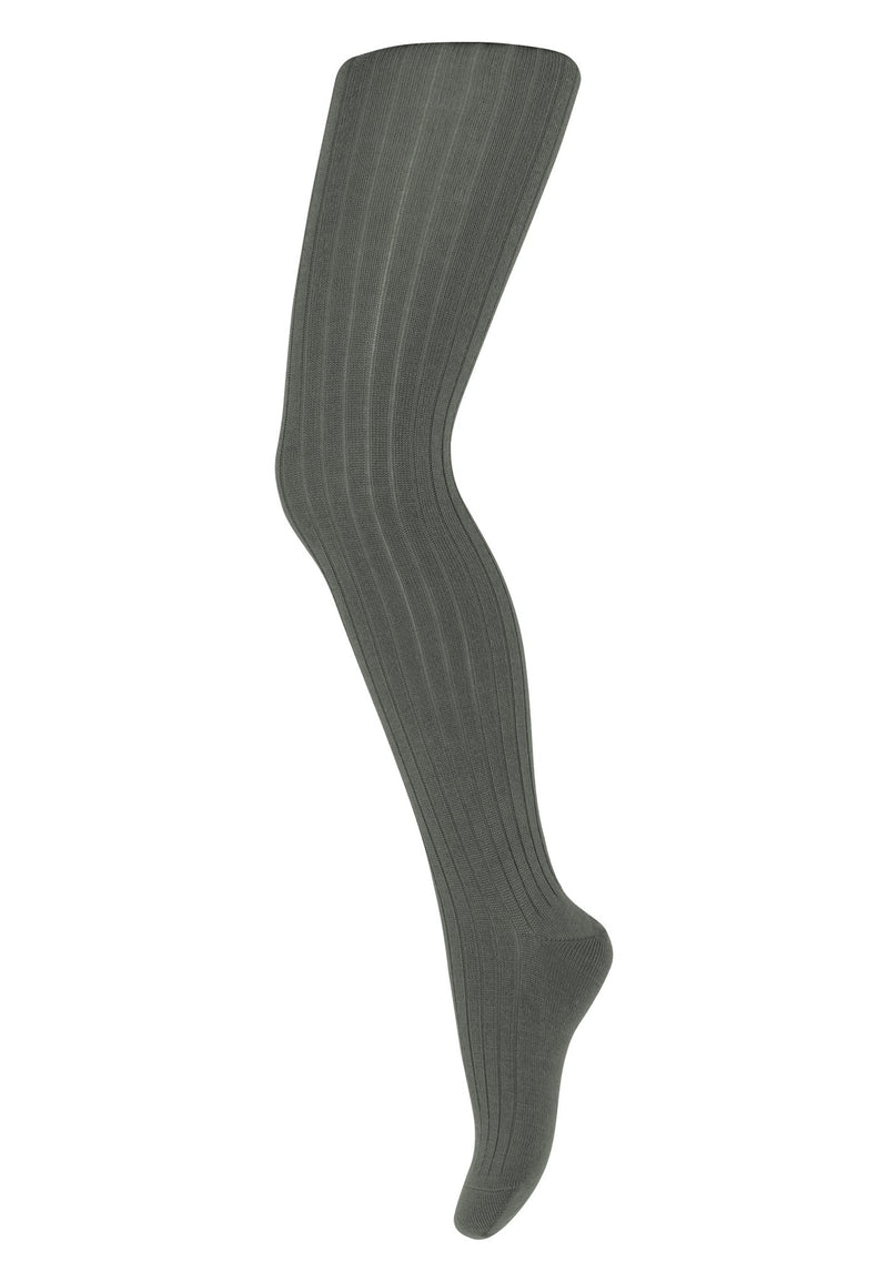 Mp Denmark Cotton Rib Tights Agave Green - Studio Play