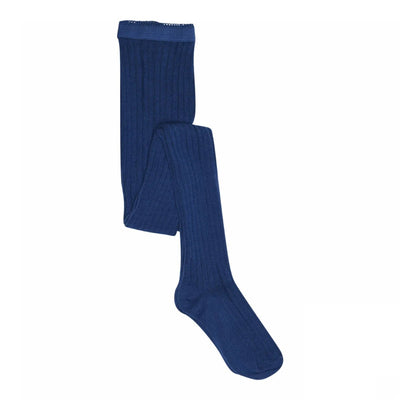 Mp Denmark Cotton Rib Tights True Blue 302 - Studio Play