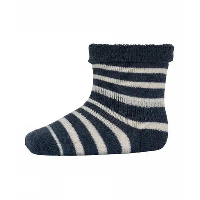 Mp Denmark Elis Baby Socks 79260 Dark Denim Melange 498 - Studio Play