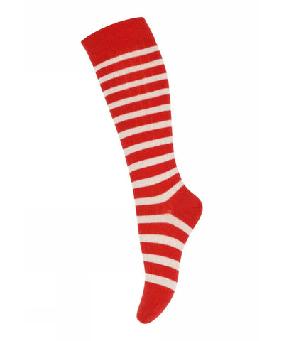 Mp Denmark Elis Knee Socks 89019 Tomato 1315