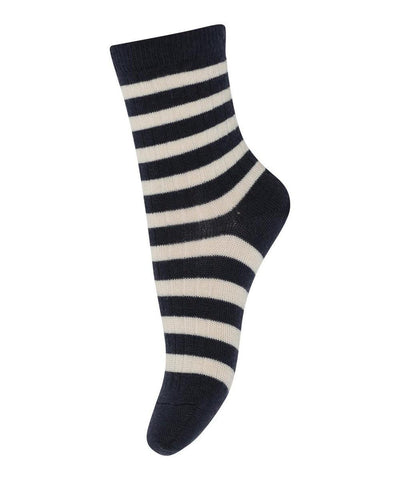 Mp Denmark Elis Socks Wool Navy 8070