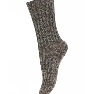 Mp Denmark Noa Socks 59047 Dark Grey Melange 497 - Studio Play