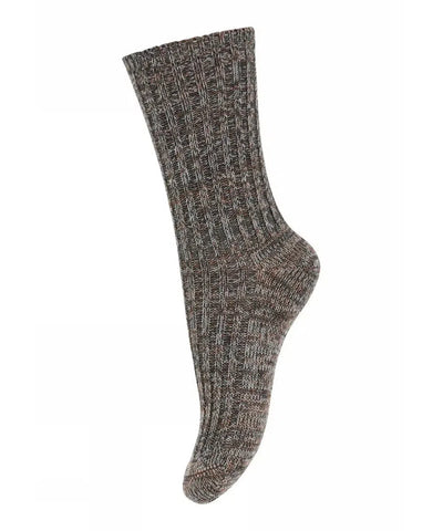 Mp Denmark Noa Socks 59047 Dark Grey Melange 497