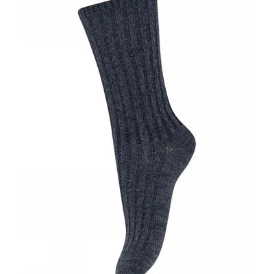Mp Denmark Quinn Socks 59055 Dark Denim Melange 498 - Studio Play