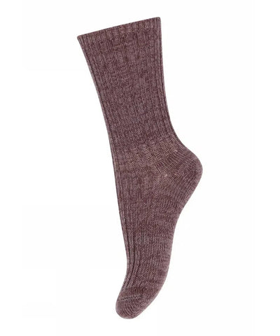 Mp Denmark Quinn Socks 59055 Dark Purple Dove 33