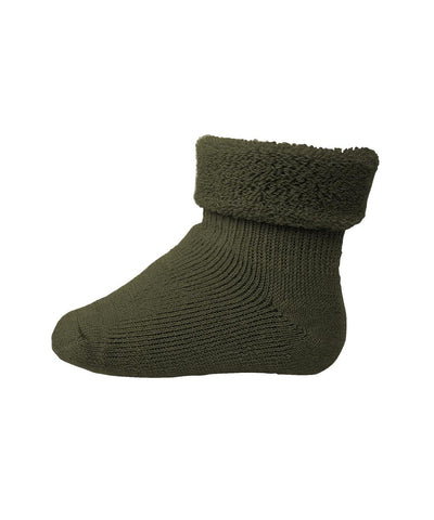 Mp Denmark Wool Baby Socks Ivy Green 3007