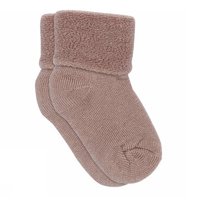 Mp Denmark Wool Baby Socks Wood Rose 188