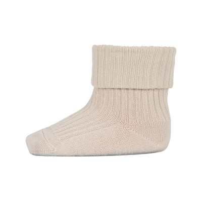 Mp Denmark Wool Rib Baby Socks 589 Ecru 4109 - Studio Play