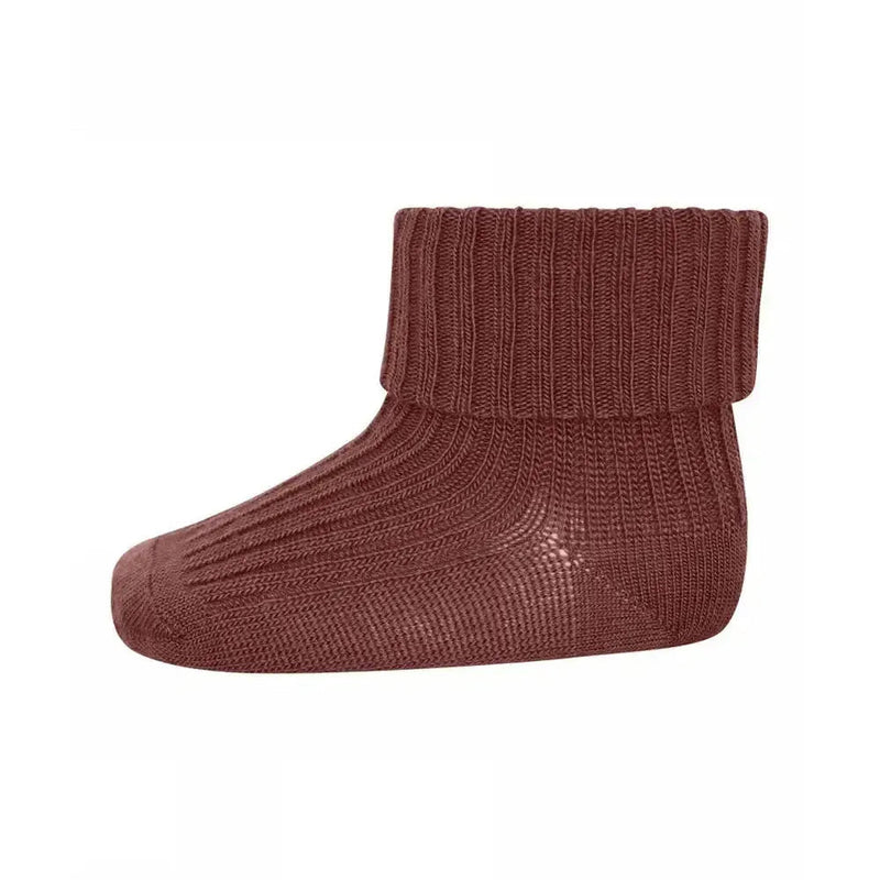 Mp Denmark Wool Rib Baby Socks 589 Hot Chocolate 37 - Studio Play