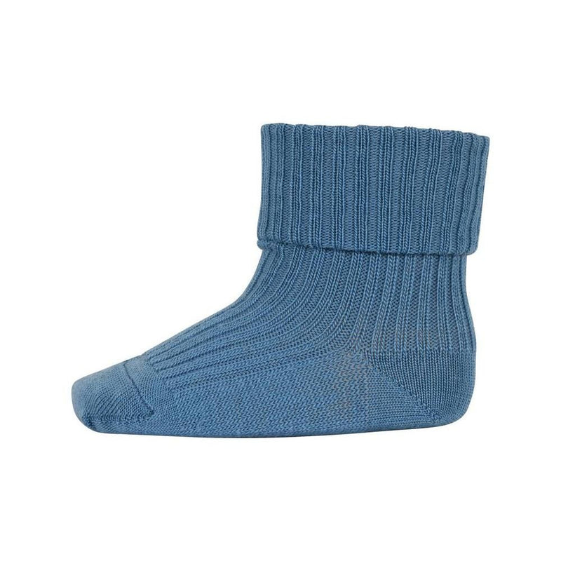 Mp Denmark Wool Rib Baby Socks 589 Provincial Blue 2126 - Studio Play