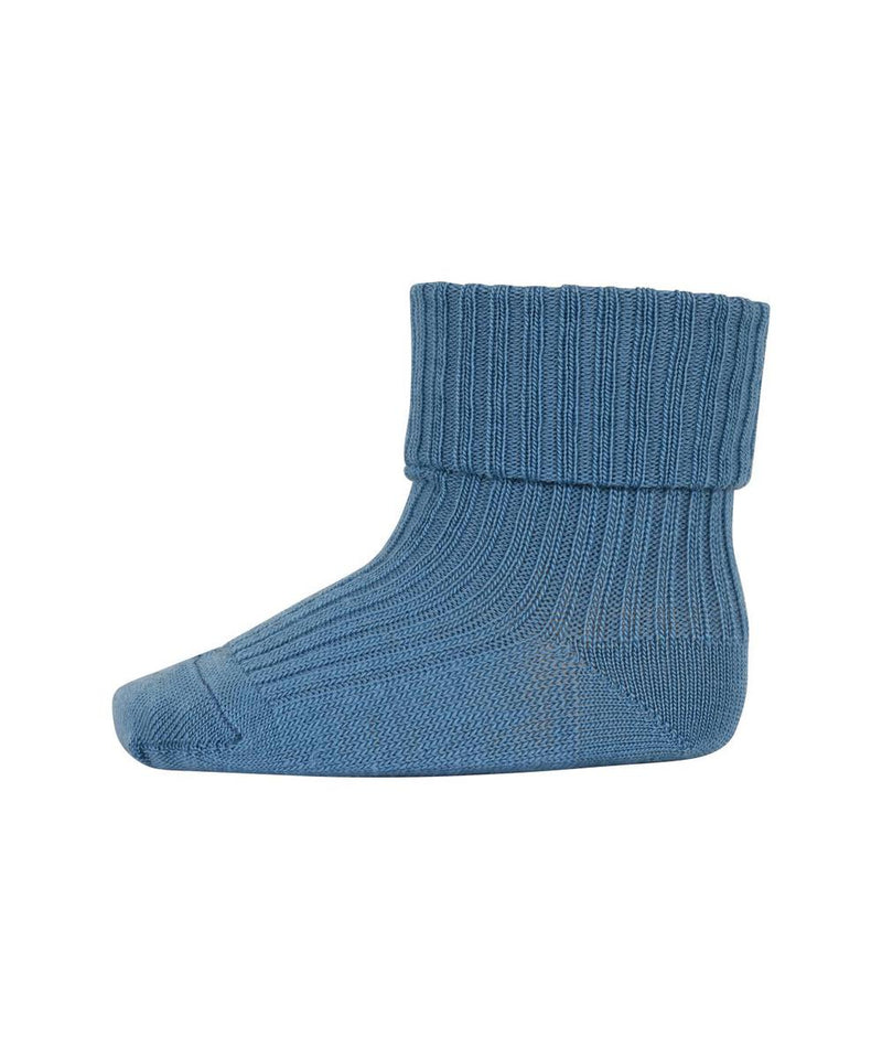 Mp Denmark Wool Rib Baby Socks 589 Provincial Blue 2126