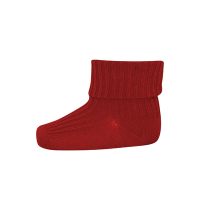 Mp Denmark Wool Rib Baby Socks Tomato 1315 - Studio Play