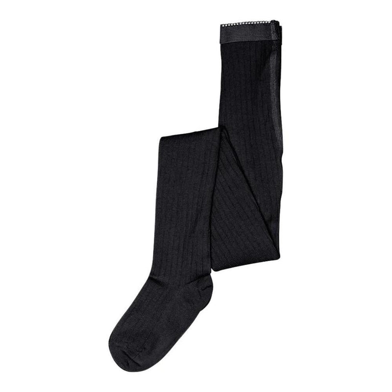 Mp Denmark Wool Rib Tights 128 Black 8 - Studio Play