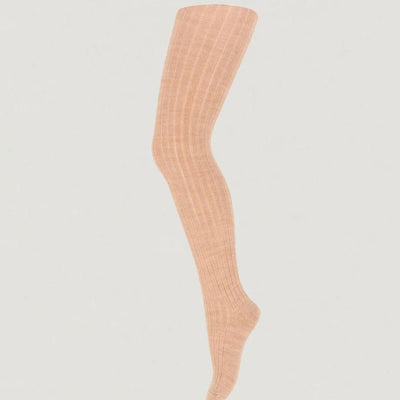 Mp Denmark Wool Rib Tights 128 Camel Melange 1230 - Studio Play