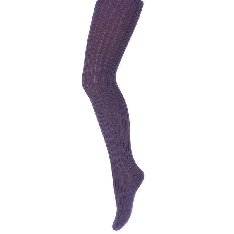 Mp Denmark Wool Rib Tights 128 Vintage Grape 170 - Studio Play