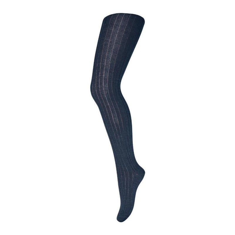 Mp Denmark Wool Rib Tights Navy 807