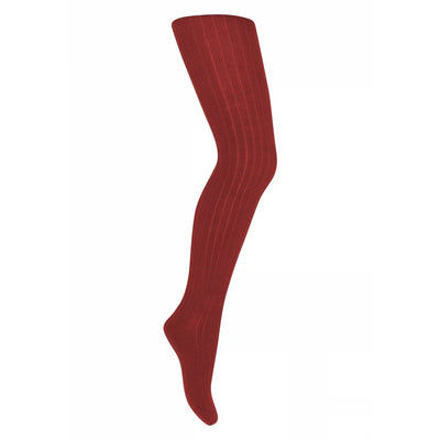 Mp Denmark Wool Rib Tights Tomato 1315
