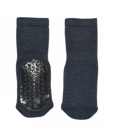 Mp Denmark Wool Socks Anti-slip 7951 Dark Denim Melange 498