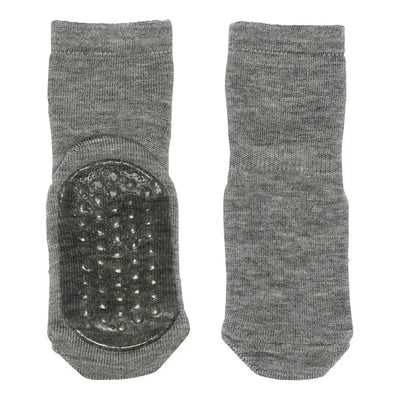 Mp Denmark Wool Socks Anti - slip 7951 Grey Melange 491 - Studio Play
