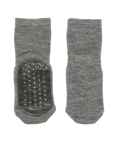 Mp Denmark Wool Socks Anti-slip 7951 Grey Melange 491