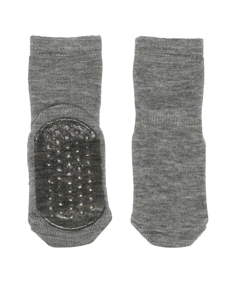 Mp Denmark Wool Socks Anti-slip 7951 Grey Melange 491