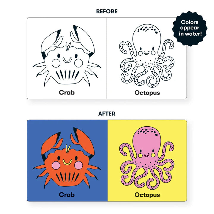 Mudpuppy Bath Book Color The Ocean