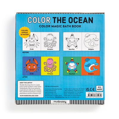 Mudpuppy Bath Book Color The Ocean