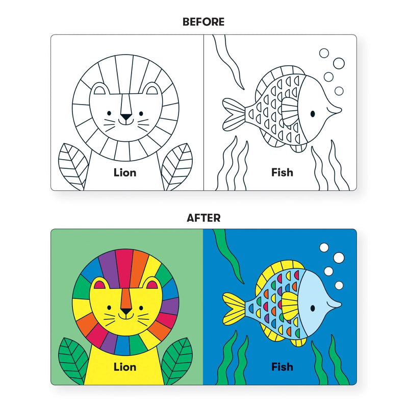 Mudpuppy Bath Book Wild Rainbow