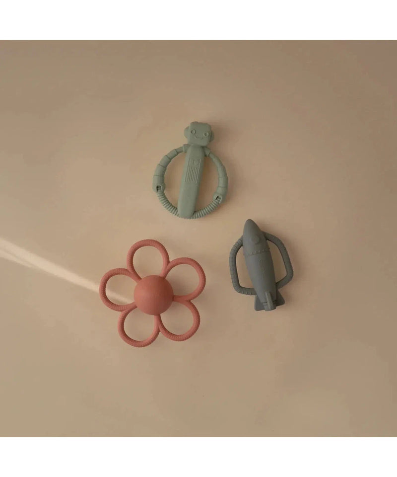 Mushie Rattle Teether Rocket