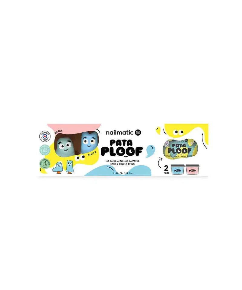 Nailmatic Pataploof Bath & Shower Dough - Blue & Pink + Bloop & Poofy