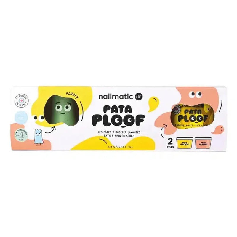 Nailmatic Pataploof Bath & Shower Dough - Yellow & Orange + Ploofy - Studio Play
