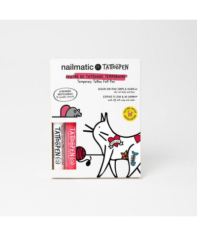 Nailmatic Tattoopen Duoset The Cat By Ami Imaginaire