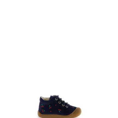 Naturino Cocoon Embr Cherry Suede Navy