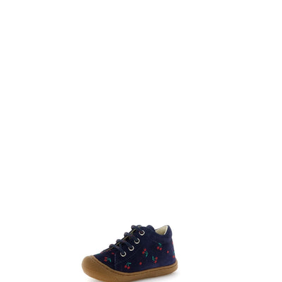 Naturino Cocoon Embr Cherry Suede Navy