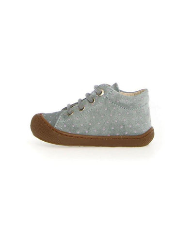 Naturino Cocoon Suede Sole Pr. Geometric Pois Sage-Magnolia