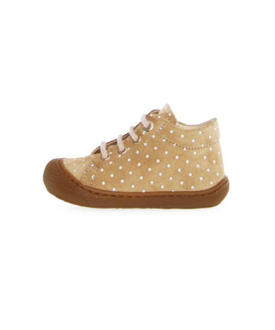 Naturino Cocoon Suede Sole Pr. Geometric Pois Sand-Milk