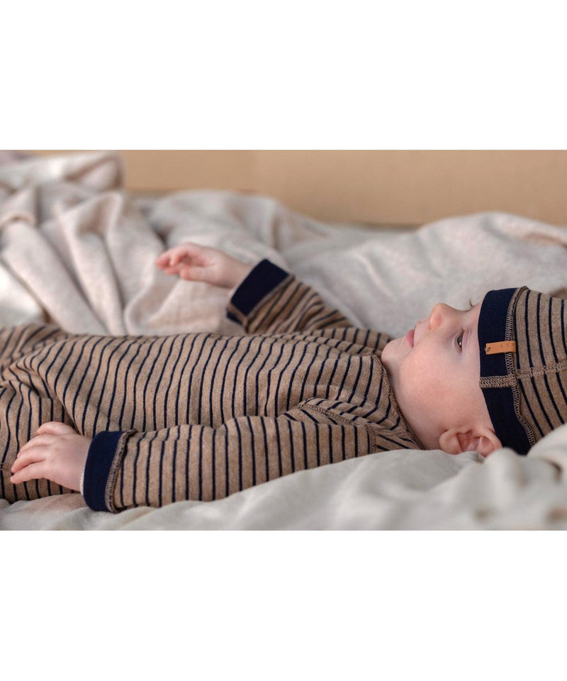 Nixnut Baby Born Onesie Night Stripe