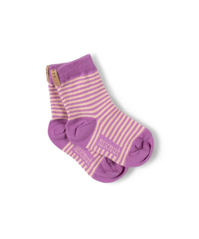 Nixnut Baby Striped Socks Lotus