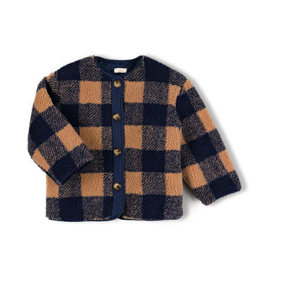 Nixnut Check Jacket Navy Checkered - Studio Play