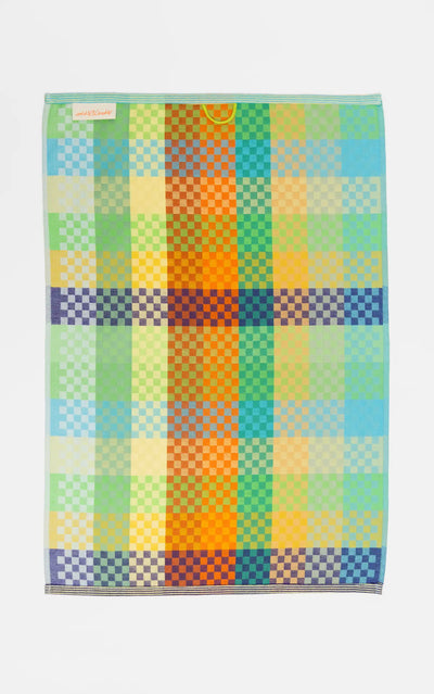 Foekje Fleur Tea Towel #57B Checkered Check