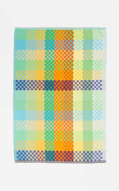 Foekje Fleur Tea Towel #57B Checkered Check