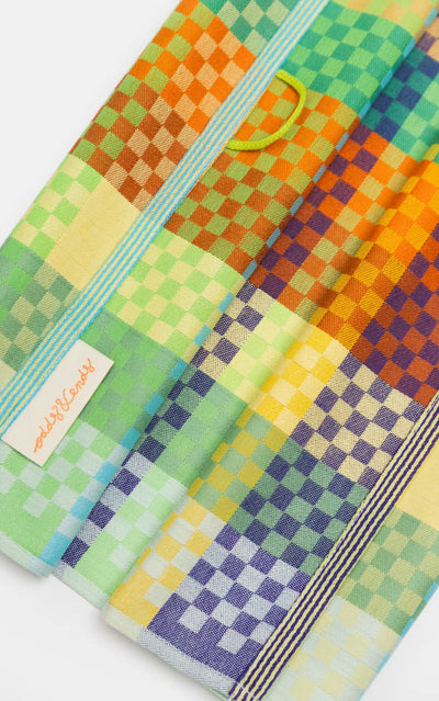 Foekje Fleur Tea Towel #57B Checkered Check