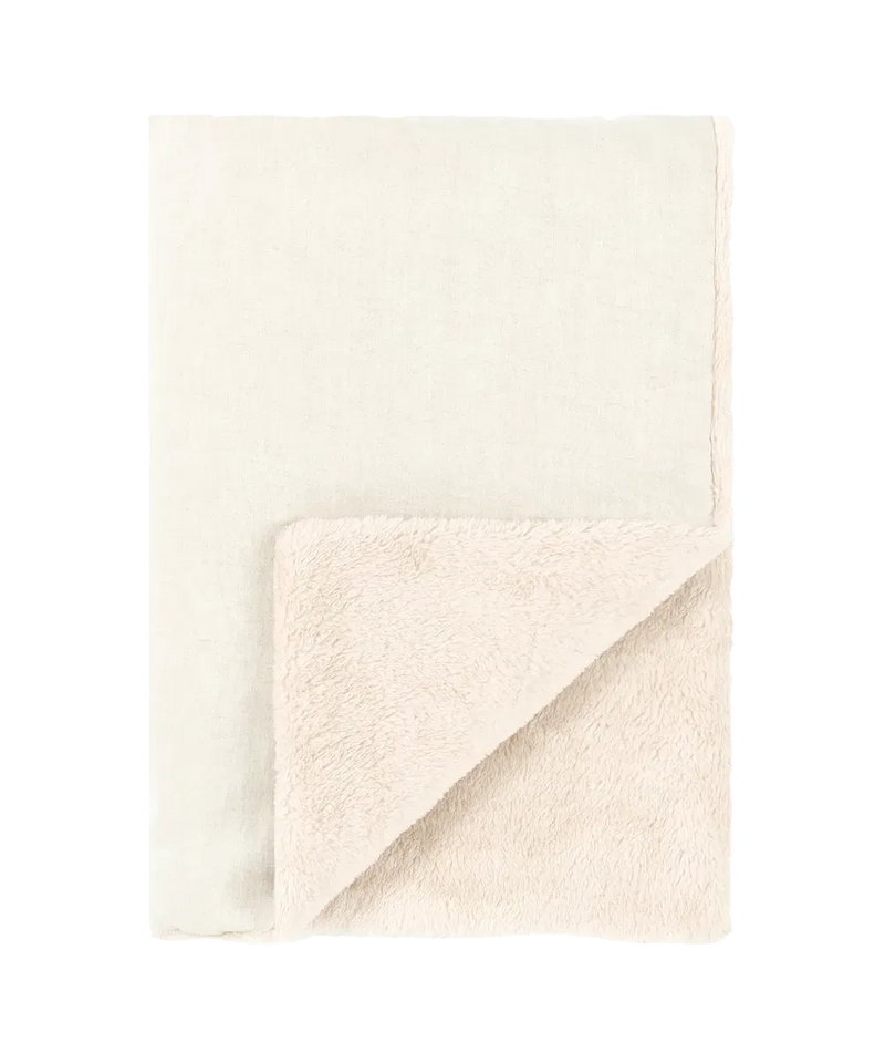 Nobodinoz Emroidered Winter Blanket Greige