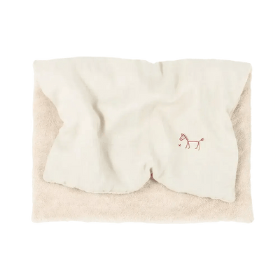 Nobodinoz Emroidered Winter Blanket Greige - Studio Play