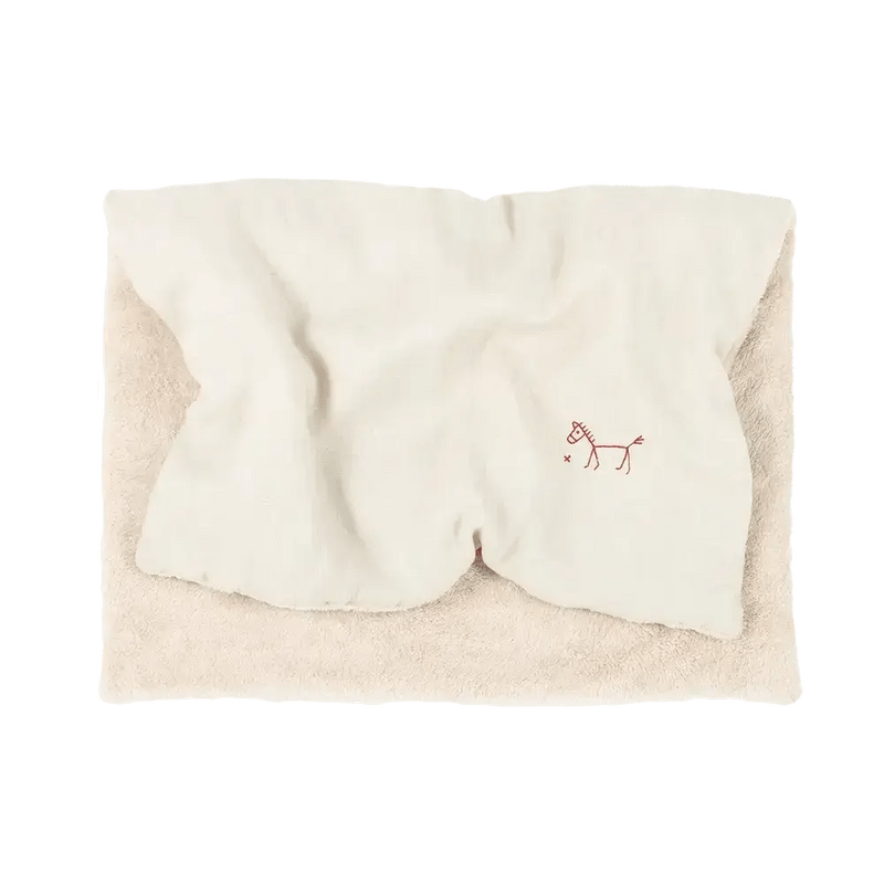Nobodinoz Emroidered Winter Blanket Greige - Studio Play