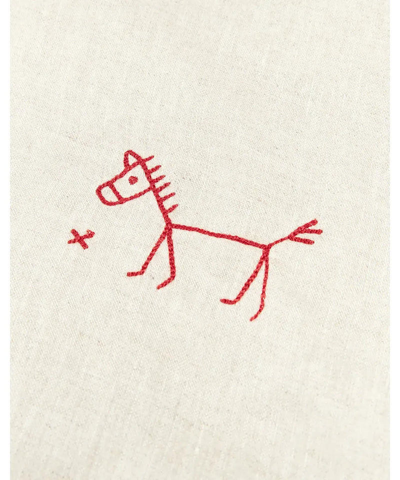 Nobodinoz Emroidered Winter Blanket Greige